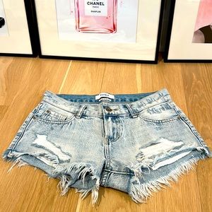 Pistola low rise denim shorts